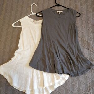 Pair Of Ruffle Peplum Tops